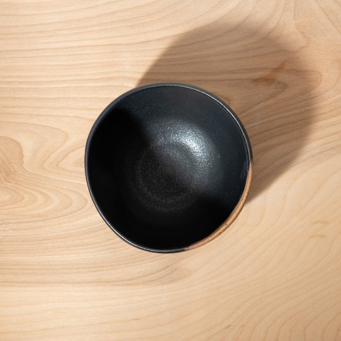 Minimalist Black Tea Cup with Thumb Rest