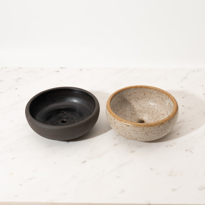 Handcrafted Ceramic Soap Dish – Fits Solid Shampoo & Conditioner Pebbles