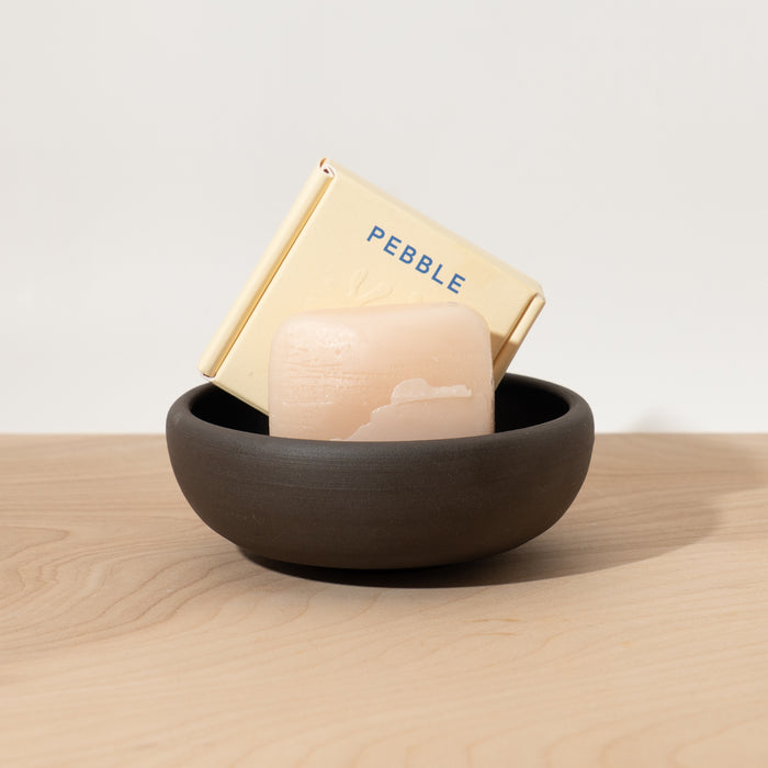 Handcrafted Ceramic Soap Dish – Fits Solid Shampoo & Conditioner Pebbles